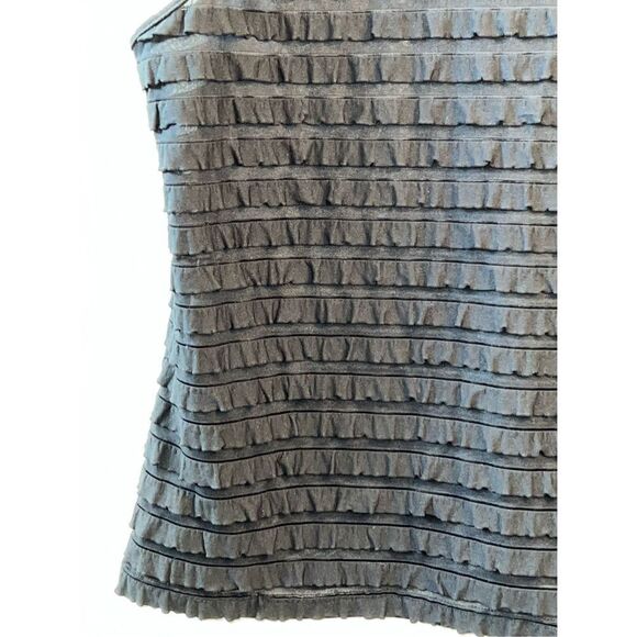 Erin London Sleeveless Top Women Large Black Stack Classic Tank Crew Neck Retro - Picture 9 of 10